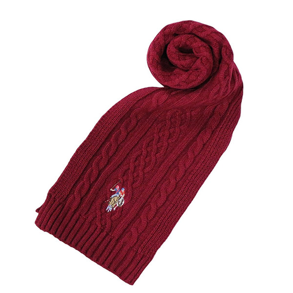 ユーエスポロ アッスン U.S.POLO ASSN マフラー 447166-RED レディース メンズ レッド マフラー